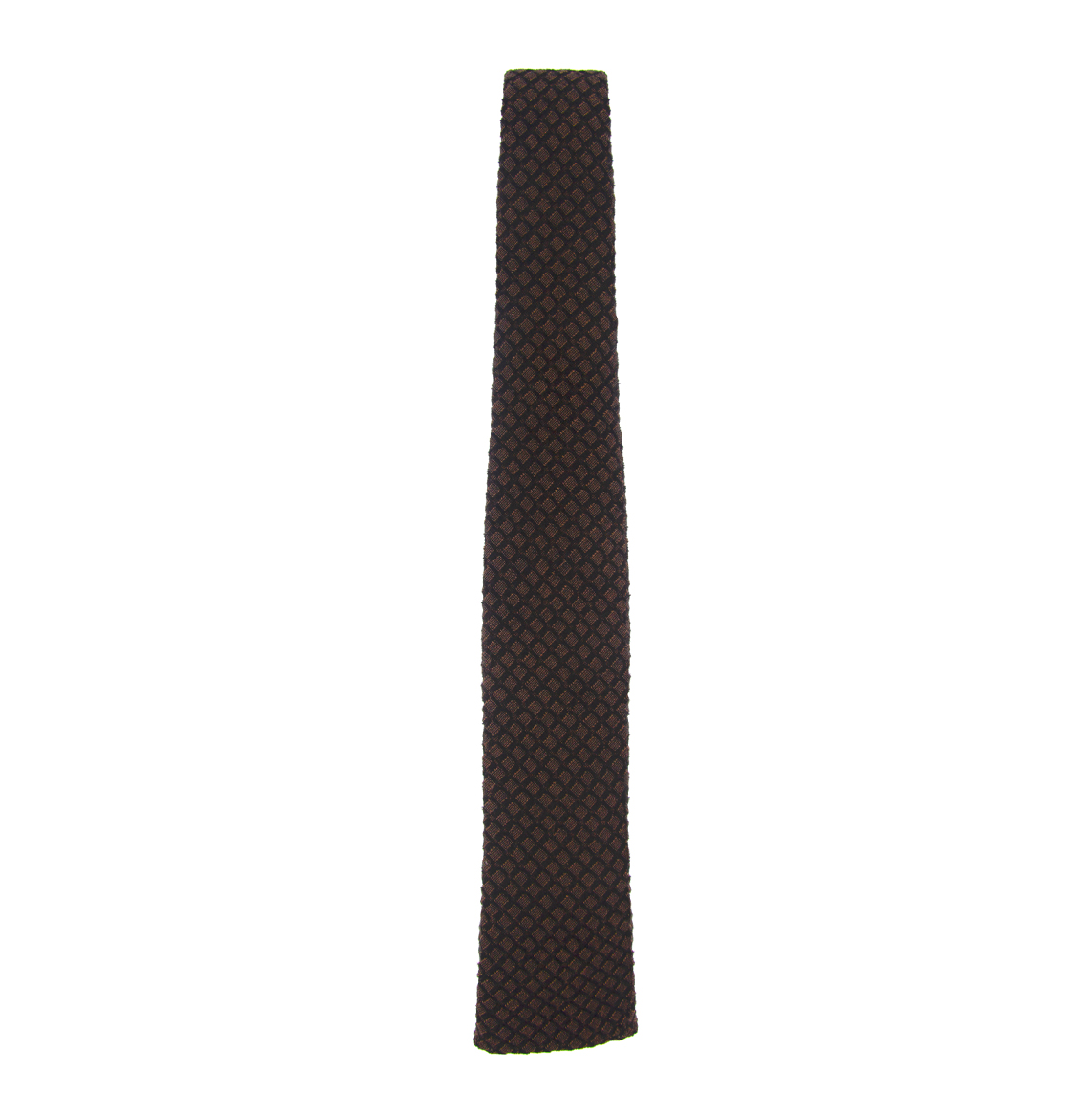 BROWN BLACK SPONGE KNIT TIE