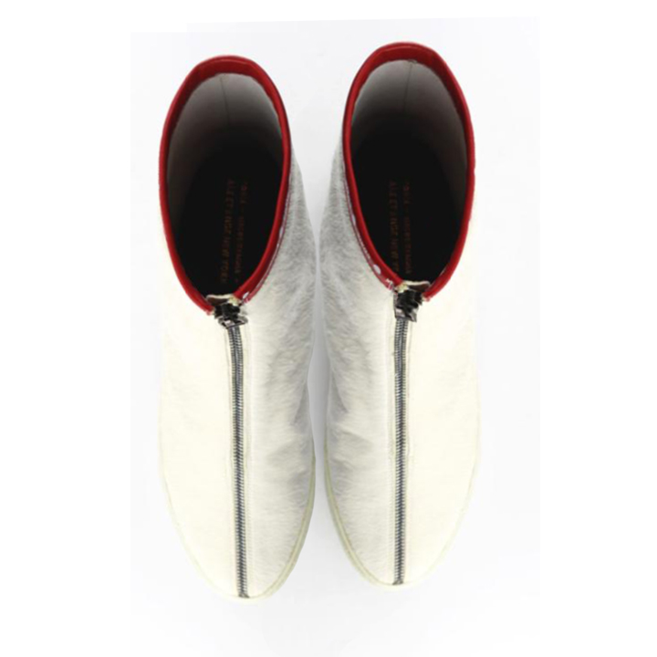 full zip front boots