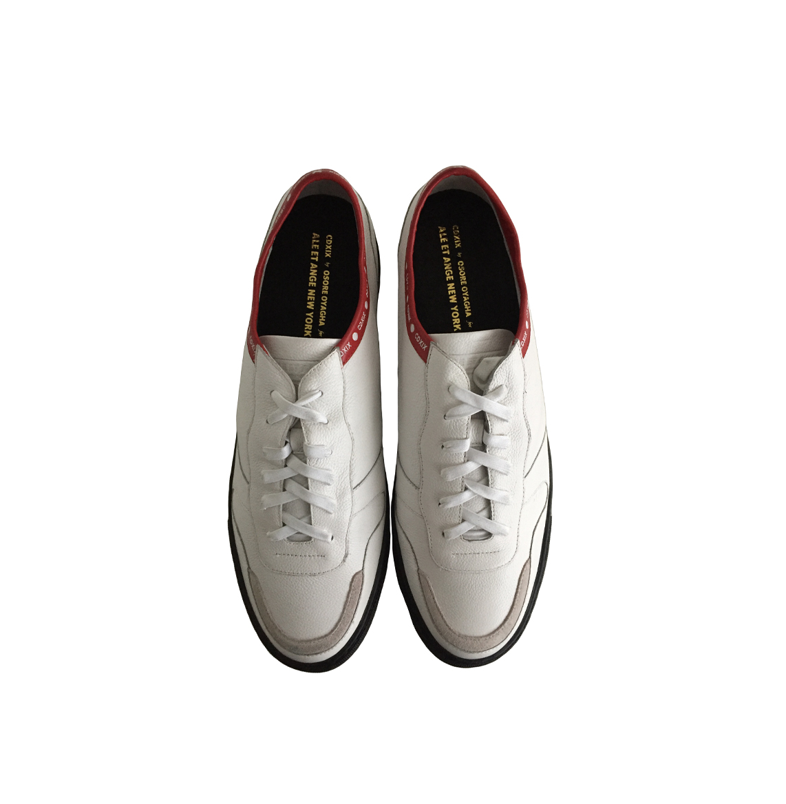 WHITE LACE UP SNEAKERS